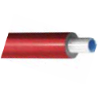 Uponor 1013577 14x2mmx50m Multilayer Pipe Pre-insulated S6 (6mm Insulation   0.04 W/m*K) Red